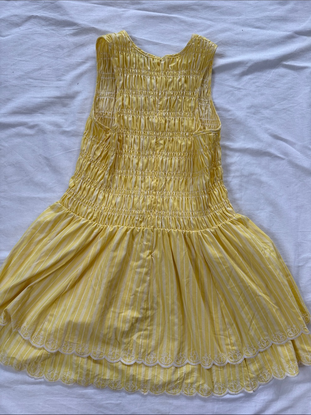 Free Assembly Yellow Scallop Sundress - Picture 5 of 6